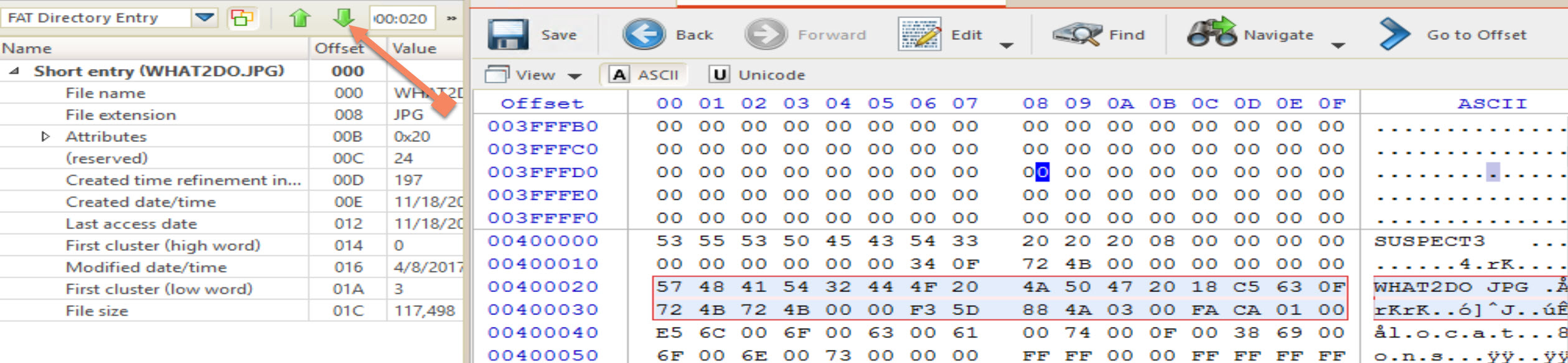 Directory Entry Example