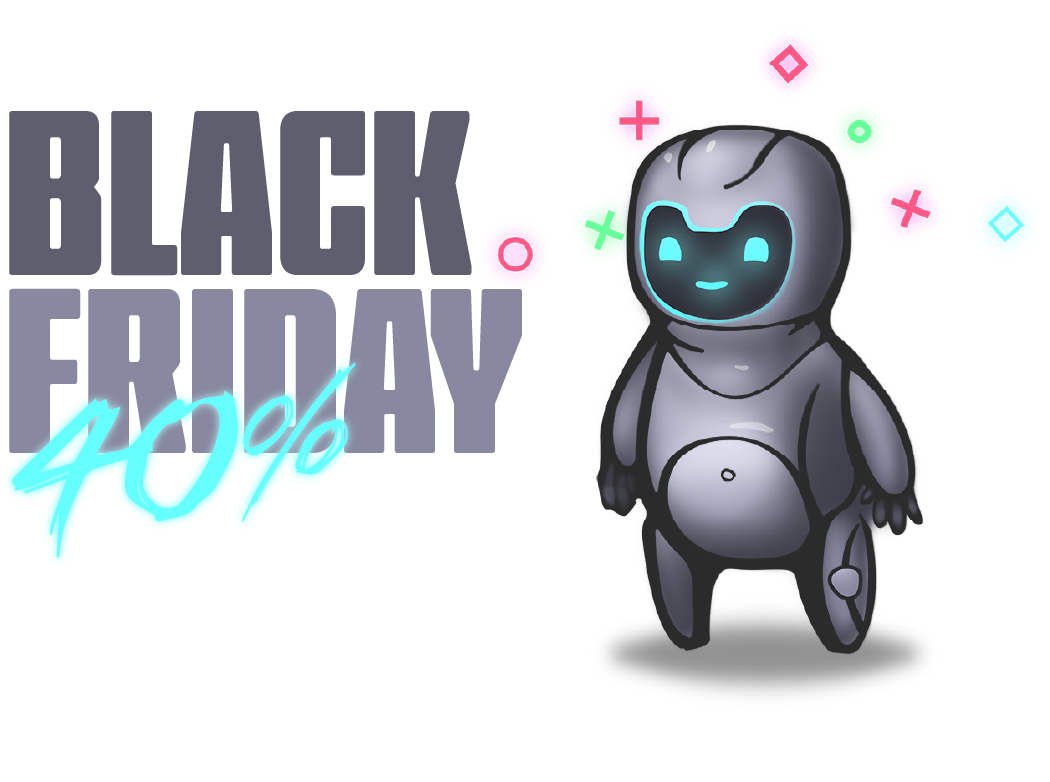 Black Friday Sale - 40$ off 1 year subscriptions